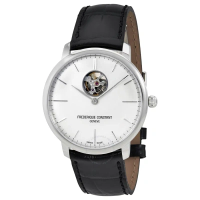 Frederique Constant Slimline Heart Beat Automatic Men's Watch 312s4s6 In Black / White
