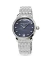 Frederique Constant Slimline Watch, 30mm In Black/silver