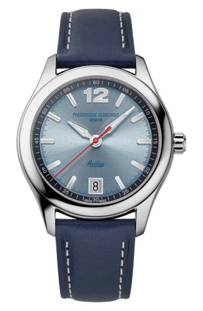 Frederique Constant Vintage Rally Healey Watch, 36mm In Blue