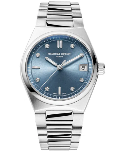 FREDERIQUE CONSTANT WOMEN'S SWISS HIGHLIFE DIAMOND (0.04 CT. T.W.) STAINLESS STEEL BRACELET WATCH 31MM FC-240LND2NH26B