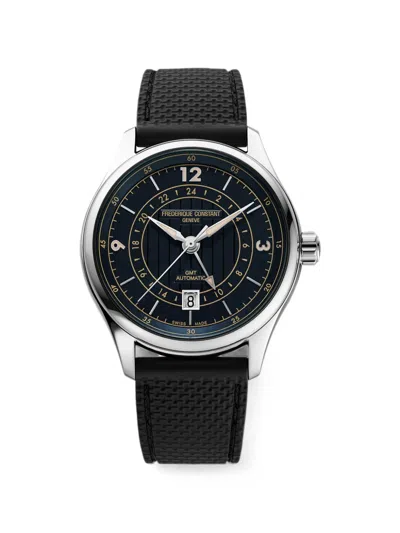 Frederique Constant X Riva Historical Society Classics Runabout Gmt 42mm Watch In Blue