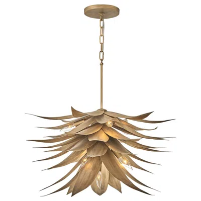 Fredrick Ramond Agave 26" Burnished Gold 7-light Modern Chandelier