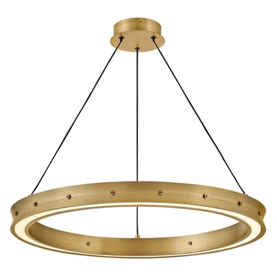 Fredrick Ramond Althea 26" Wide Lacquered Brass Led Pendant