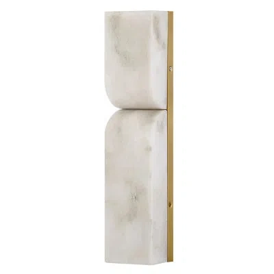 Fredrick Ramond Alune Aluminum Led Flush Mounted Sconce In Gold;brass;polished Brass;satin Brass;la