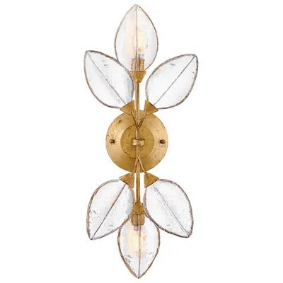 Fredrick Ramond Amira 25 1/4" High Brass 2-light Wall Sconce