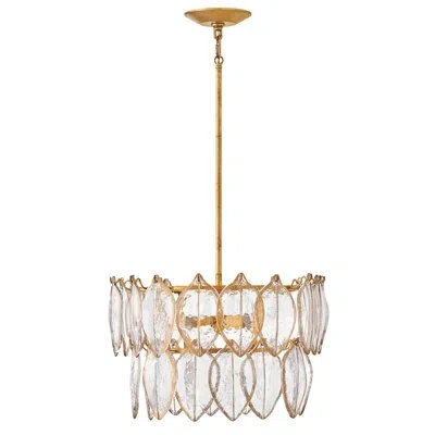 Fredrick Ramond Amira Medium Convertible Semi Flush In Gold