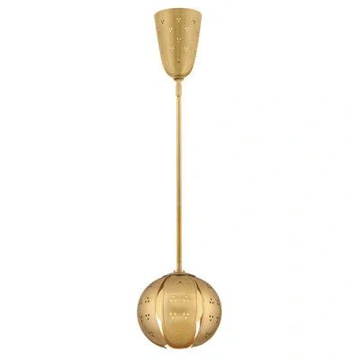 Fredrick Ramond Anthos Small Pendant In Unlacquered Brass