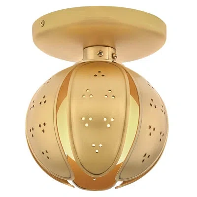 Fredrick Ramond Anthos Small Single Light Sconce In Unlacquered Brass