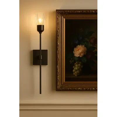 Fredrick Ramond Atera Steel Wallchiere In Black Oxide