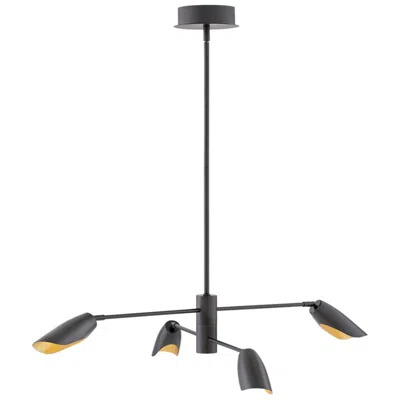 Fredrick Ramond Bowery 39 1/4"w Black 4-light Led Chandelier