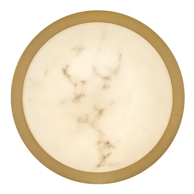 Fredrick Ramond Cava 12 3/4" Wide Lacquered Brass Led Ceiling Light