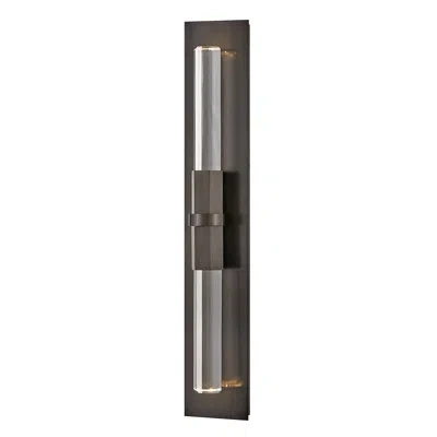 Fredrick Ramond Cecily 2-light Integrated Led Wall Sconce With Faceted Crystal Rods In Black Oxide