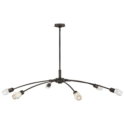 Fredrick Ramond Chandelier Atera Extra Large Single Tier 60" Black Oxide