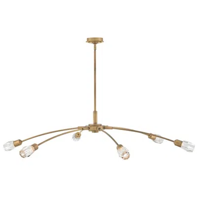 Fredrick Ramond Chandelier Atera Extra Large Single Tier 60" Heritage Brass