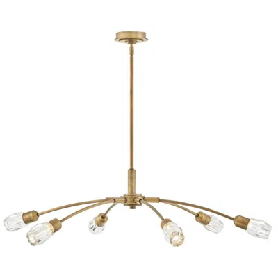 Fredrick Ramond Chandelier Atera Large Single Tier 45" Heritage Brass