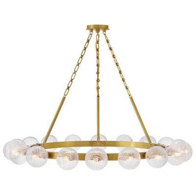 Fredrick Ramond Chandelier Coco Large Single Tier 44.25" Lacquered Brass