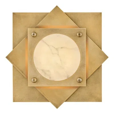 Fredrick Ramond Claude Flush Mount In Gold;antique Brass;brass;brushed Gold;br