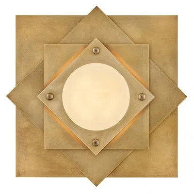 Fredrick Ramond Claude Flush Mount In Gold;antique Brass;brass;brushed Gold;br