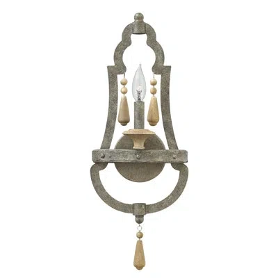 Fredrick Ramond Cordoba 1-light Candle Wall Light In Distressed Iron
