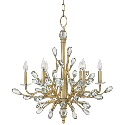 Fredrick Ramond Eve 26" Wide Champagne Gold Chandelier