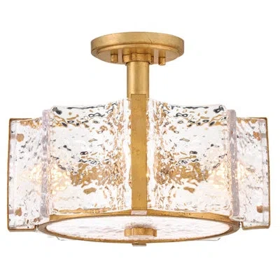 Fredrick Ramond Florian Flush Mount In Gold