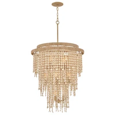 Fredrick Ramond Freya Medium Chandelier In Burnished Gold