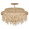Fredrick Ramond Freya Medium Semi Flush Mount In Burnished Gold