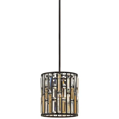 Fredrick Ramond Gemma 10 1/4" Wide Bronze Mini Chandelier