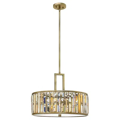 Fredrick Ramond Gemma 21 1/4" Wide Silver Leaf Pendant Light