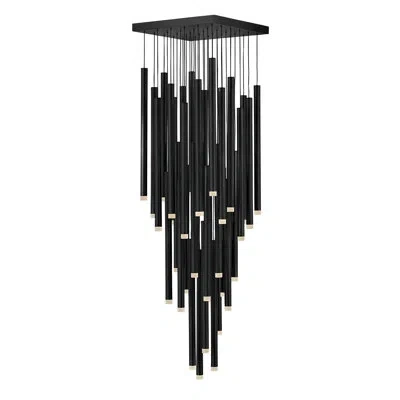 Fredrick Ramond Harmony 36-light Adjustable Modern Pendant W/ Integrated Led In Black