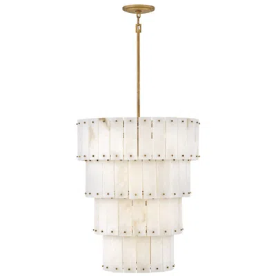 Fredrick Ramond Hinkley Simone 24" Wide Burnished Gold Tiered Chandelier
