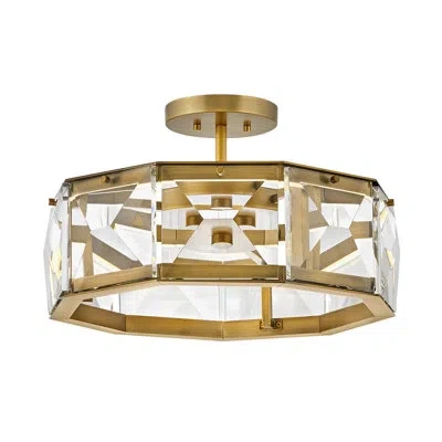 Fredrick Ramond Jolie Integrated Led Convertible Pendant W/ Crystal Accents In Gold