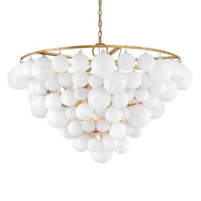 Fredrick Ramond Marabel 10 - Light Chandelier In Gold;brass;satin Brass;brushed Brass;dis
