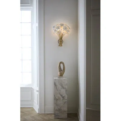 Fredrick Ramond Marianne Large Two Light Sconce In Deluxe Gold;or De Luxe