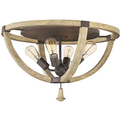 Fredrick Ramond Middlefield 23 3/4"w Iron Rust Ceiling Light
