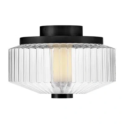 Fredrick Ramond Reign Flush Mount In Matte Black
