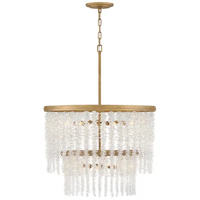Fredrick Ramond Rubina 26" Wide Burnished Gold 2-tier Pendant Light