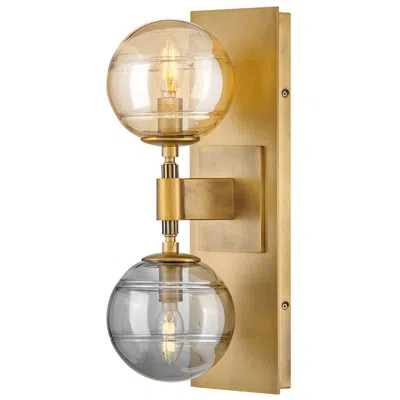 Fredrick Ramond Sconce Oberon Medium Two Light Sconce 7" Heritage Brass
