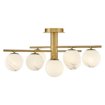 Fredrick Ramond Selene Flush Mount In Bronze