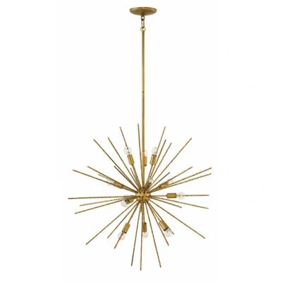 Fredrick Ramond Tryst 12-light Sputnik Sphere Chandelier In Burnished Gold