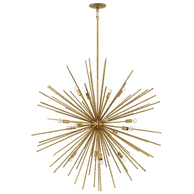 Fredrick Ramond Tryst 42" Wide Modern Gold Sunburst Chandelier