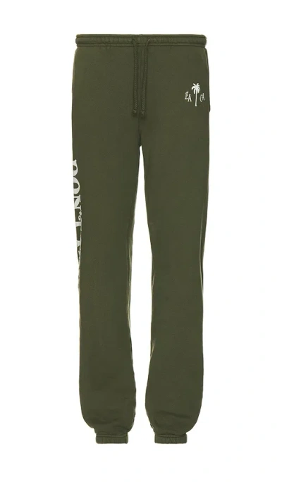 Free And Easy La Palma Heavy Fleece Sweatpants In Green