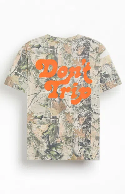 Free And Easy Men's Don't Trip Camo Tree T-shirt In Woodland Camo In Multi