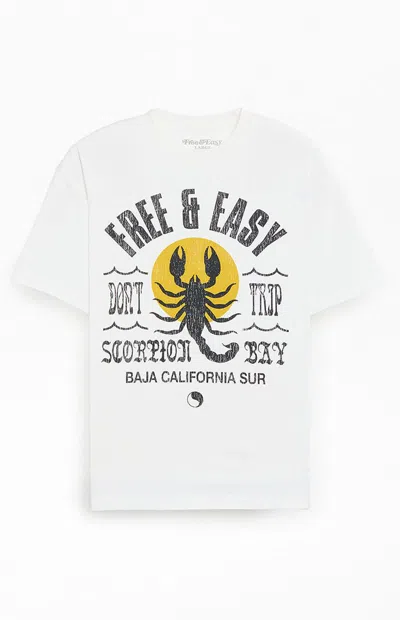 Free And Easy Men's Scorpion Bay T-shirt In White