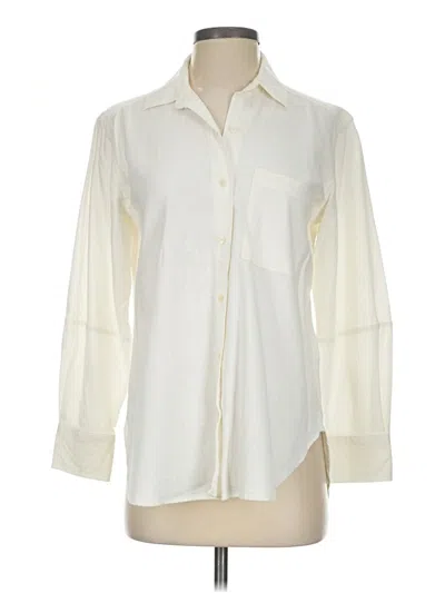Pre-owned Free Assembly 3/4 Sleeve Blouse In Ivory