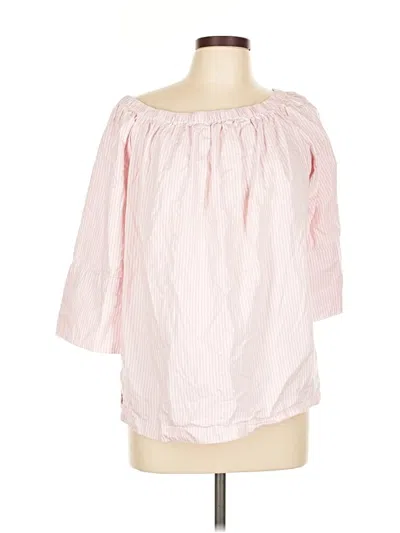 Pre-owned Free Assembly 3/4 Sleeve Blouse In Pink