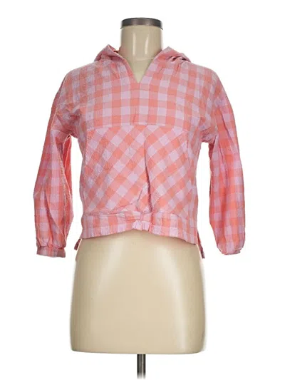 Pre-owned Free Assembly 3/4 Sleeve Blouse In Pink