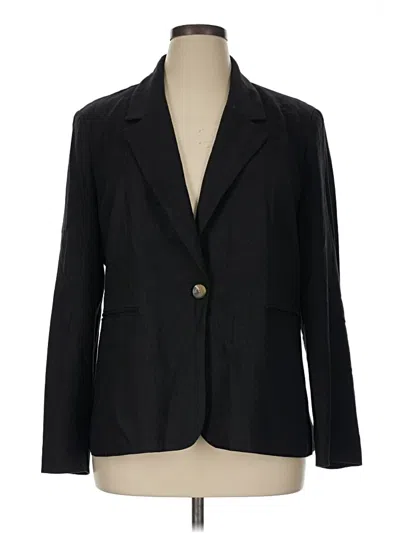 Pre-owned Free Assembly Blazer Jacket In Black