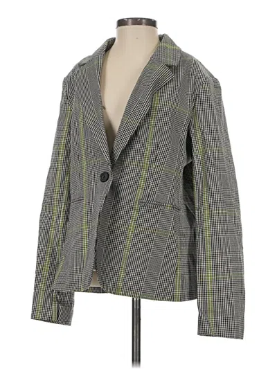 Pre-owned Free Assembly Blazer Jacket In Gray