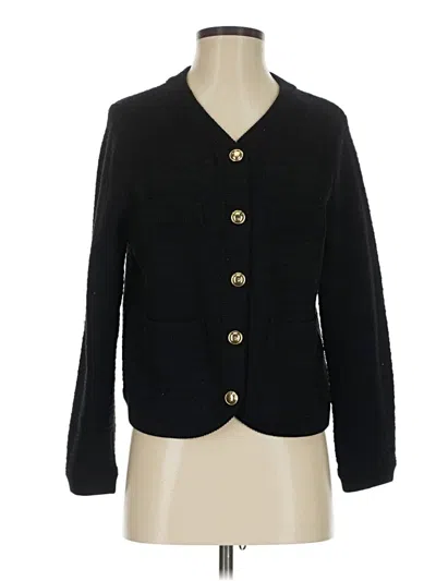 Pre-owned Free Assembly Cardigan Sweater In Black